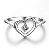 DOUBLE-R 100% Genuine Diamond 925 Sterling Silver Ring