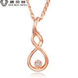 DOUBLE-R Jewelry Pendants Girls 0.03ct Diamond Sterling Silver Chain Necklace Pendants Diamond-Jewelry Customized CAP03755SA-3