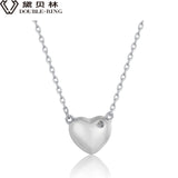 DOUBLE-R Necklace Women 0.01ct Diamond 925 Sterling Silver Pendant Necklaces Female Birthday Gift Diamond Jewelry Customized Box