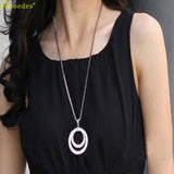 Diomedes Newest Necklace Women Long Chain Women Crystal Rhinestone Silver Plated Pendant Necklace Gift Accessories Sexy Chain