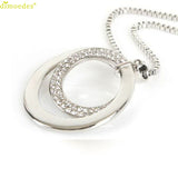 Diomedes Newest Necklace Women Long Chain Women Crystal Rhinestone Silver Plated Pendant Necklace Gift Accessories Sexy Chain