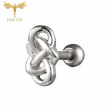 FGifter Titanium Ear Tragus Cartilage Piercing Helix Piercings Conch Lobe Earring Labret Studs Pirsing Orelha Cartilagem