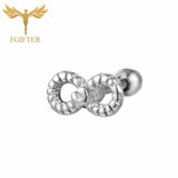 FGifter Titanium Ear Tragus Cartilage Piercing Helix Piercings Conch Lobe Earring Labret Studs Pirsing Orelha Cartilagem