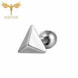 FGifter Titanium Ear Tragus Cartilage Piercing Helix Piercings Conch Lobe Earring Labret Studs Pirsing Orelha Cartilagem