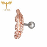 FGifter Titanium Ear Tragus Cartilage Piercing Helix Piercings Conch Lobe Earring Labret Studs Pirsing Orelha Cartilagem