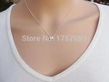 Fashion Silver Initial Charms Necklace Pendant Metal Letters For Jewelry Personalized Cut Letters Single M Necklaces Gold Chain