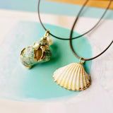 Fashion Summer Style Natural Starfish Conch Seashell Pendant Necklace Rope Chain Shell Necklaces beach Jewelry for Women Gift