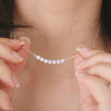 Fashion jewelry is a row of crystal necklace smiling little star Colares femininosXL24