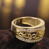 Fine 18k Yellow Gold Women Rings Diamond Engagement Anniversary gift Famous Brand Designer Jewellery Factory wholesaler