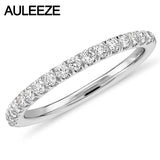 Fine Jewelry VS Real Diamond Wedding Band 18K Solid White Gold Matching Wedding Rings 0.36cttw Natural Diamond Anniversary Band