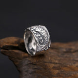 Fish Ring 925 Sterling Silver Ring Fine Men Jewelry Creative Vintage Finger Engagement Love Ring Women Gift R26