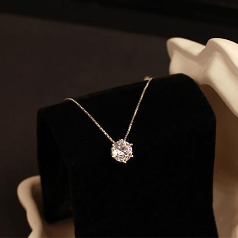 Flyleaf 925 Sterling Silver  Necklaces & Pendants For Women Fashion Lady Cubic Zirconia Jewelry Accessories