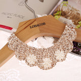 Free Shipping 70cm New fashion popular fake collar choker necklace Sequined beads women statement necklace