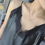 Free shipping! New fashion holiday Seaside resort beach jewelry crystal triangle water drop U shape Star moon chains necklace