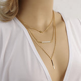 Free shipping! New fashion holiday Seaside resort beach jewelry crystal triangle water drop U shape Star moon chains necklace