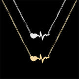 GORGEOUS TALE Stainless Steel Chain Bijoux Femme Moon & Star Heart Puzzle Mountain Camera Graduate Chokers Necklaces Women