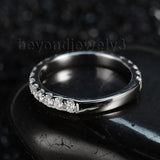 Genuine Diamond White Gold Ring Band In18kt White Gold for Engagement Jewelry WU028