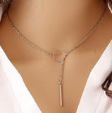 Gold color Choker Necklace for women Long Beads Tassel Pendant Chain Necklaces & Pendants Laces velvet chokers Fashion Jewelry