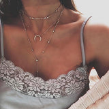Gold color Choker Necklace for women Long Beads Tassel Pendant Chain Necklaces & Pendants Laces velvet chokers Fashion Jewelry