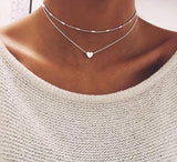 Gold color Choker Necklace for women Long Beads Tassel Pendant Chain Necklaces & Pendants Laces velvet chokers Fashion Jewelry