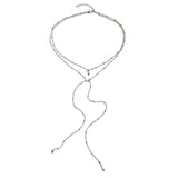 Gold color Choker Necklace for women Long Beads Tassel Pendant Chain Necklaces & Pendants Laces velvet chokers Fashion Jewelry