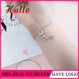 High Quality 925 Silver PINK SPARKLING STRAND Bracelets Fit Original Beads.Lion Bracelet Original for Women. Wedding Bracelet G