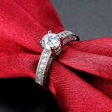 KJ-PR822-C, fashion ring with AAA clean cz with RH plated, brighten ring,lovely for Lady, Best for gift, Christmas, party