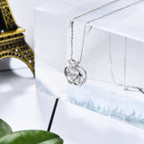 L&zuan 0.025ct Diamond Pendant Necklaces for Women New Apple Shape 18K Platinum Wedding Engagement Luxury Fine Jewelry