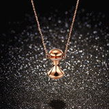 L&zuan 18K Rose Gold Pendant for Women Natural Diamonds Necklace With Luxury 18K Chains Female Anniversary Fine Jewelry Gift