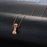 L&zuan 18K Rose Gold Pendant for Women Natural Diamonds Necklace With Luxury 18K Chains Female Anniversary Fine Jewelry Gift