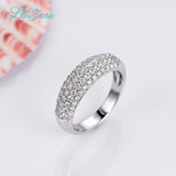 L&zuan White Gold 18K Wedding Bridal Ring for Women 0.88ct Natural Diamonds Rings Female Engagement Fine Jewelry