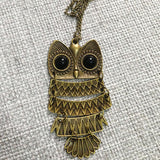 LNRRABC Women Sweater Chain Necklace Owl Design Rhinestones Crystal Pendant Necklaces Jewelry Clothing Accessories Drop Shipping