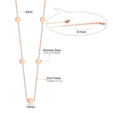 LUXUSTEEL New Arrival Gold/Silver/Rose Gold Color Round Star Cricle Pendant Necklaces Fashion Stainless Steel Choker Necklaces