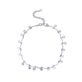 LWONG Dainty Gold Color Chain Tiny Star Choker Necklace for Women Bijou Necklaces Pendants Simple Boho Layering Chokers Chockers