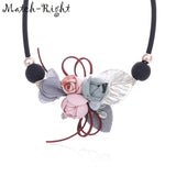 Match-Right Women Necklace Statement Necklaces & Pendants Flower and Leaf Necklace For Women Jewelry SP253