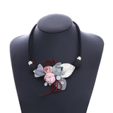 Match-Right Women Necklace Statement Necklaces & Pendants Flower and Leaf Necklace For Women Jewelry SP253