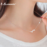 Meetcute Drop Shipping 925 Sterling-silver Necklaces Star Pendants&Necklaces Jewelry Collar Necklace Pendants For Women de Plata