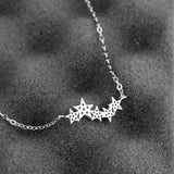 Meetcute Drop Shipping 925 Sterling-silver Necklaces Star Pendants&Necklaces Jewelry Collar Necklace Pendants For Women de Plata