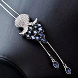 Meyfflin Long Necklaces & Pendants for Women Collier Femme Geometric Statement Colar Maxi Fashion Crystal Jewelry Bijoux 2018