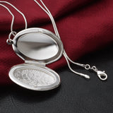 Modyle New Fashion Vintage Photo Locket Pendant Necklace Sliver Plated Jewelry Necklaces & Pendants Women Gift Free Shipping