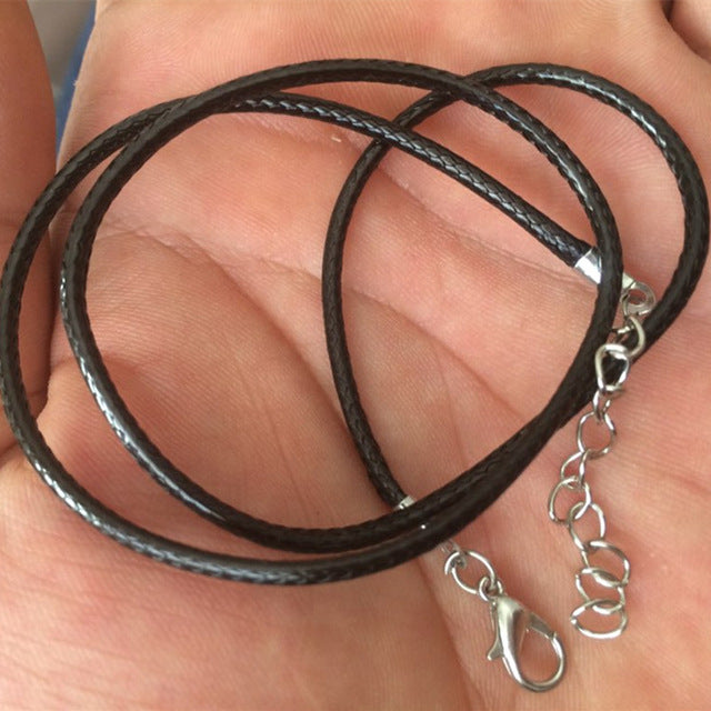 N2019 Pendant Necklace For Women Cherry Leather Rope Chain Collares Bijoux For Women Colier Fashion Jewelry 2018 One Direction