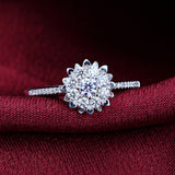 Natural Diamond Engagement Ring 0.1+0.16ct Diamond Jewelry for Women Handmade Wedding Band 18K White Gold