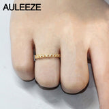 Natural Real Diamond Wedding Band Solid 18K 750 Yellow Gold Matching Bands 0.036cttw Diamond Exquisite Crown Rings For Women