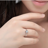 Natural diamond Ring 18k Gold Women Lover Couple Anniversary Romantic Propose Engaged Wedding Party South African 2017 New Good