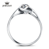 Natural diamond Ring 18k Gold Women Lover Couple Anniversary Romantic Propose Engaged Wedding Party South African 2017 New Good