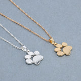 Necklaces & Pendants Jewelry for Women Sweater necklace Cute Pets Dogs Footprints Paw Chain Pendant Necklace