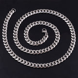 Never Fade 3.6mm/5mm/7mm Stainless Steel Cuban Chain Necklace Waterproof  Men Link Curb Chain Gift Jewelry Length Customized