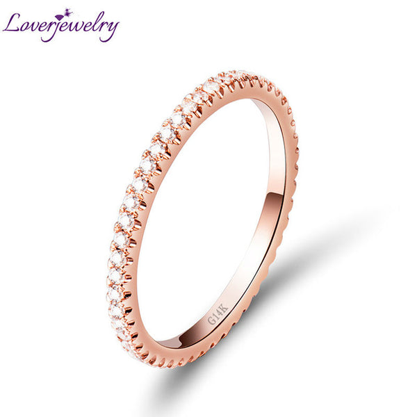 New Arrival Vintage 14Kt Rose Gold Natural Diamond Wedding Band Ring For Sale R0014