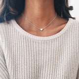 Shuangshuo 2017 New Tiny Heart Necklace for Women Long Chain Heart Shape Pendant Necklace Gift Ethnic Bohemian Choker Necklace