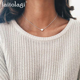 New Heart Necklace For Women Short gold necklace chain  Pendant Necklace Gift Ethnic Bohemian Choker Necklace collier femme